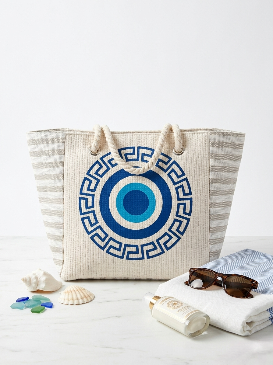 The Riviera Woven Canvas Tote beach bags