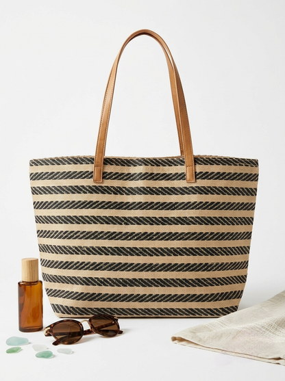 The Amalfi Woven Resort Tote beach bags