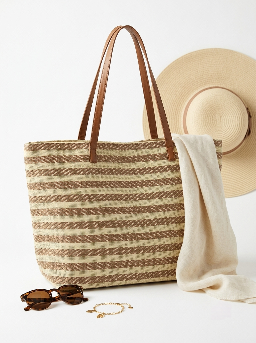 The Amalfi Woven Resort Tote beach bags