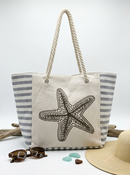 The Riviera Woven Canvas Tote beach bags