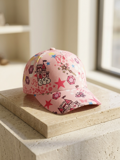 Princess Dreamland Pink Graphic Baseball Cap