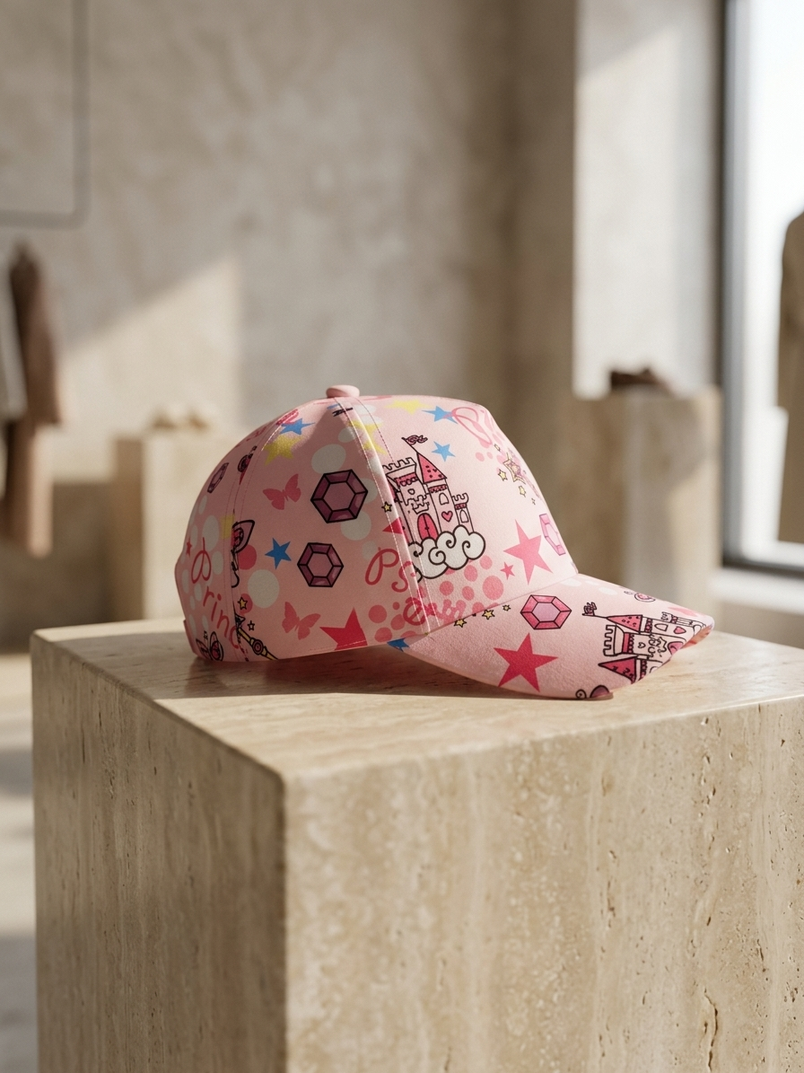 Princess Dreamland Pink Graphic Baseball Cap