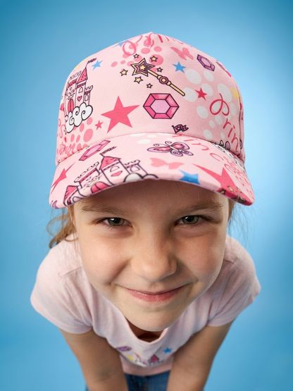 Princess Dreamland Pink Graphic Baseball Cap