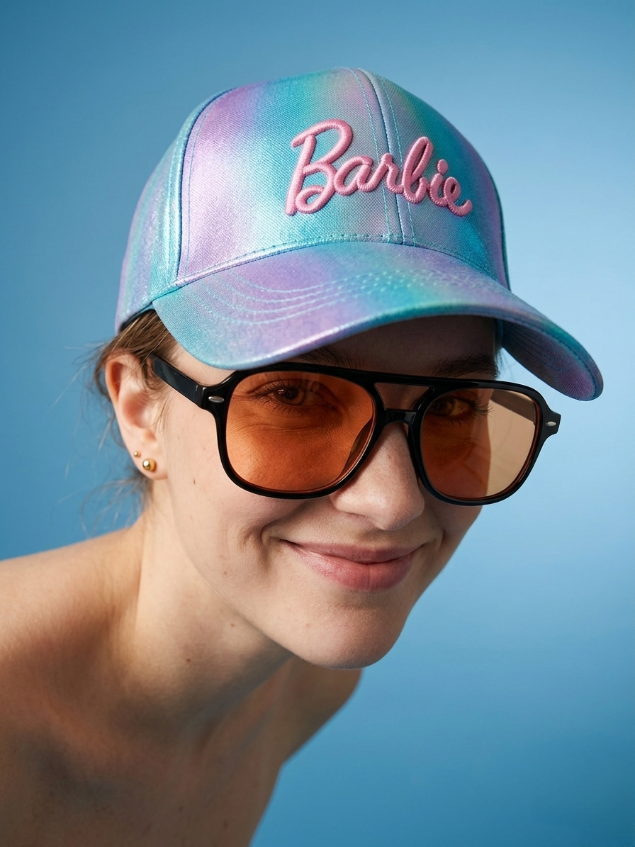 Barbie Shimmering Lavender Glitz Baseball Cap