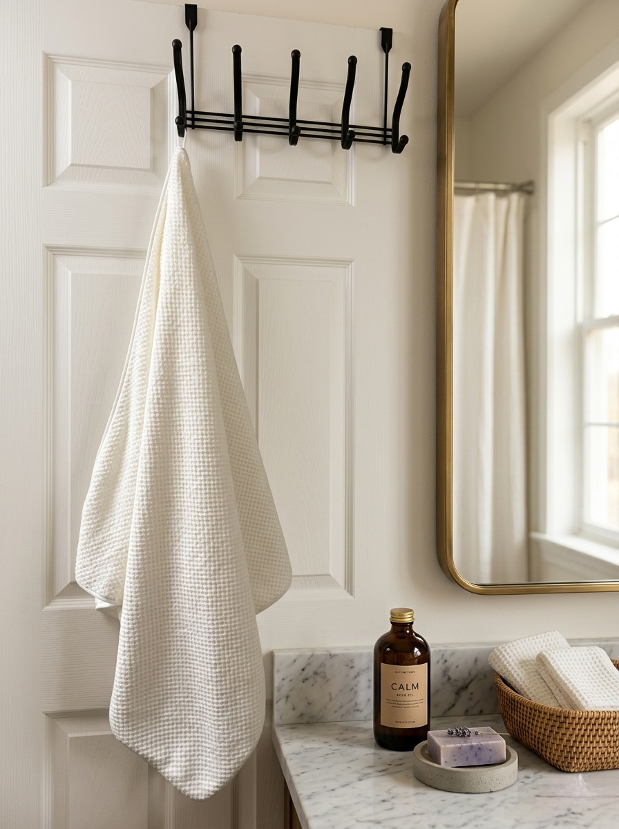 Premium Waffle-Weave Cotton Bath Towel Collection