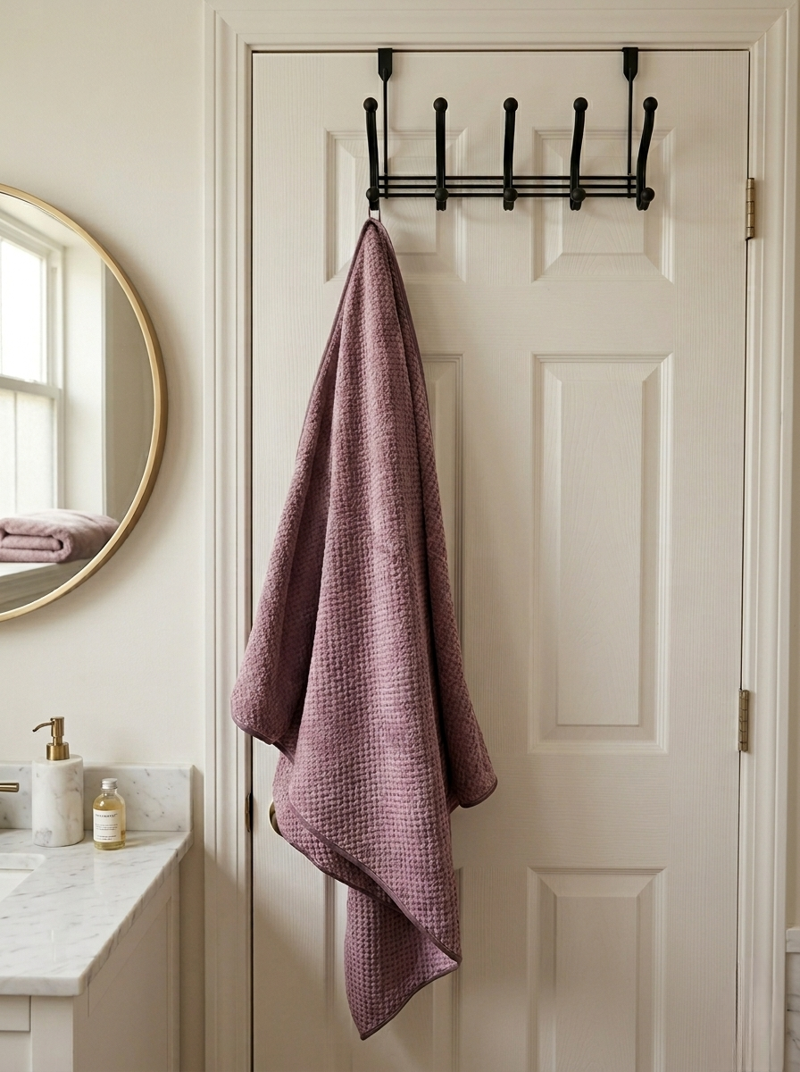 Premium Waffle-Weave Cotton Bath Towel Collection