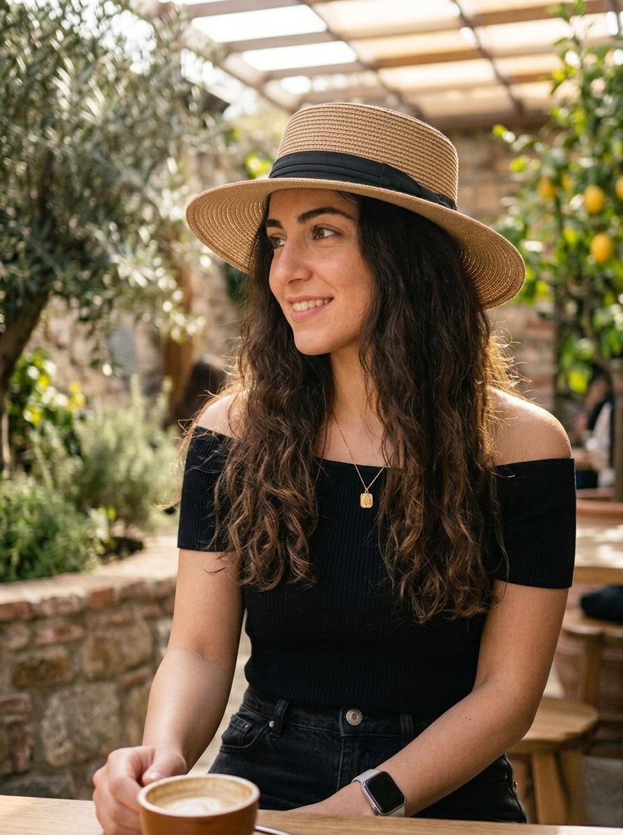 Wide Brim Summer Straw Hat