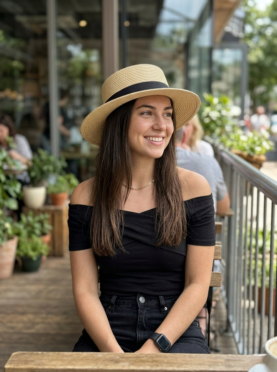 Wide Brim Summer Straw Hat