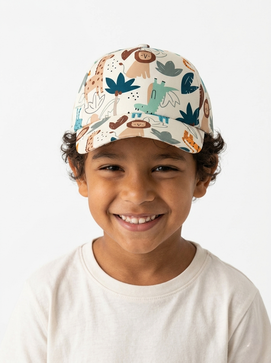Jungle Journey Children’s Illustrated Safari Cap