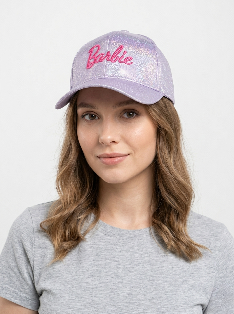 Barbie Shimmering Lavender Glitz Baseball Cap